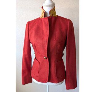 J.Crew x Robert Noble Limited Edition Wool Blazer - Red Woven in Size 4